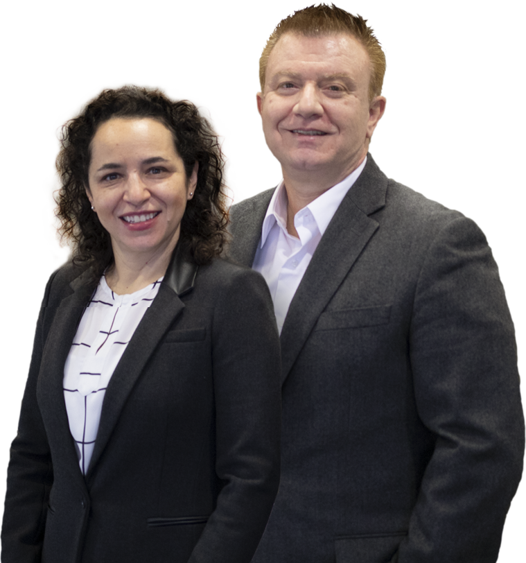 Dr. Amanda Echeverria and Dr. Fabian Paluk
