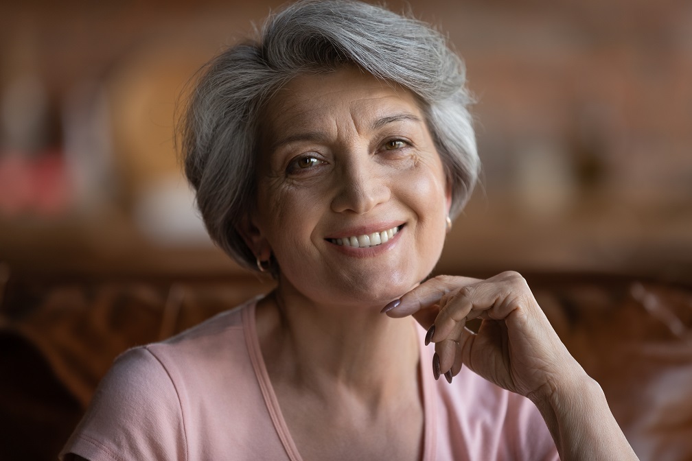 smiling older woman